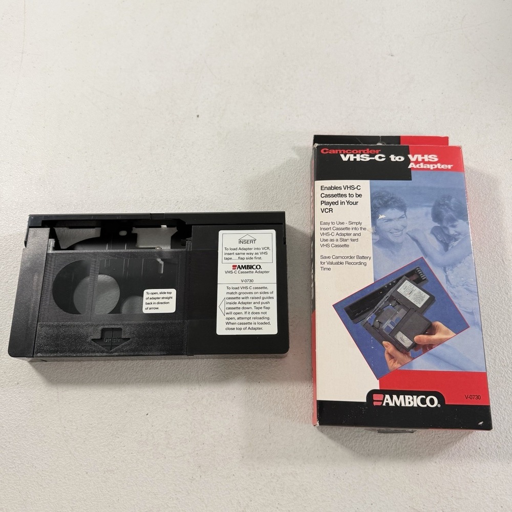 Ambico V-0730 Manual Camcorder VHS-C to VHS Cassette Adapter